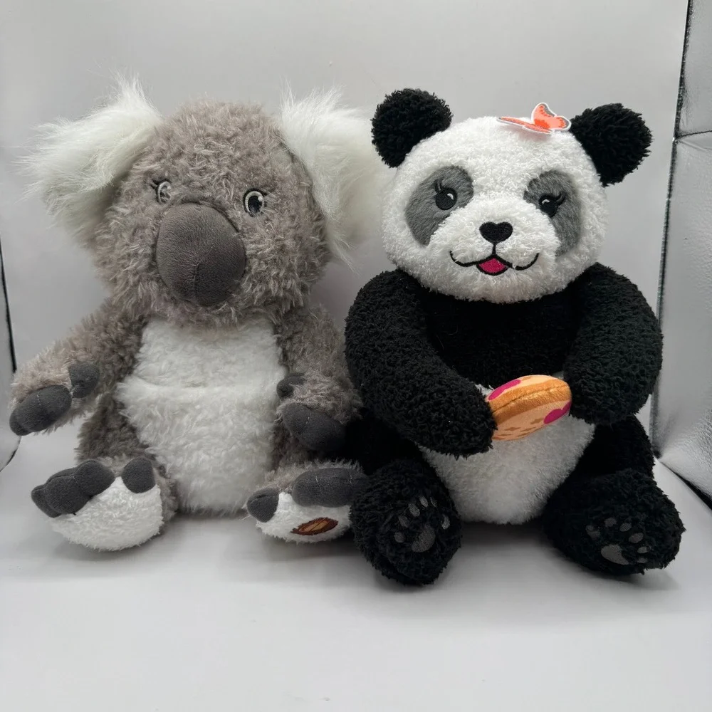 Little Brownie Bakers Plush Set Kids Panda Koala Cookie Pouch Toy Animal Lot
